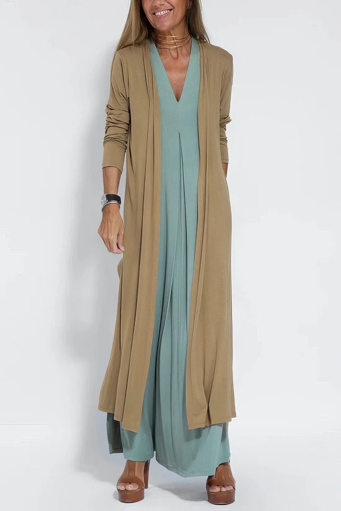 Lunessa™ Sleeveless Drape Dress