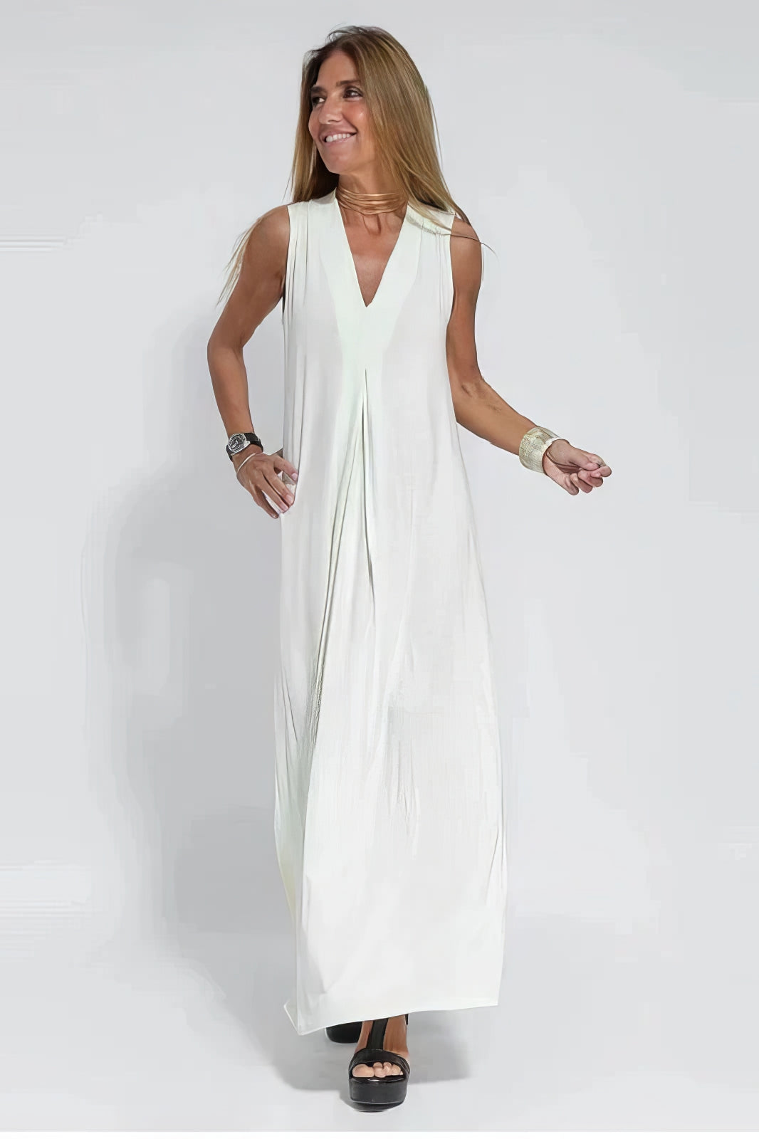Lunessa™ Sleeveless Drape Dress