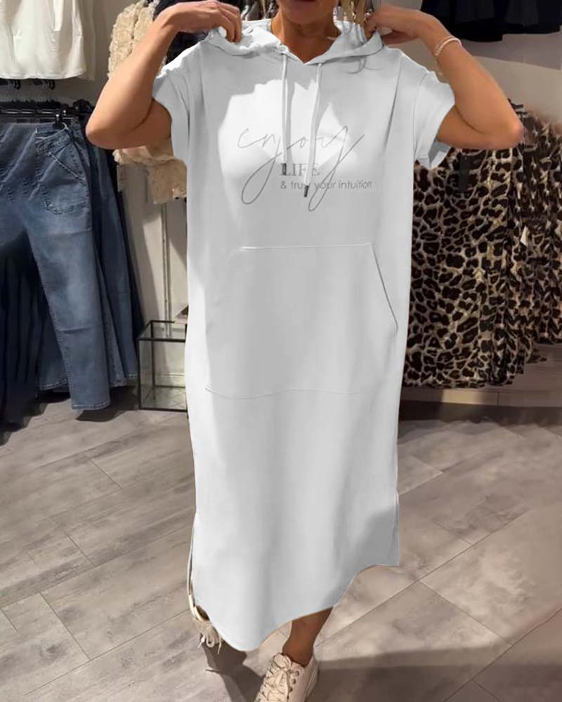 Tannika™ Hooded Midi Sweatdress