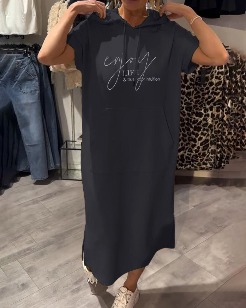 Tannika™ Hooded Midi Sweatdress