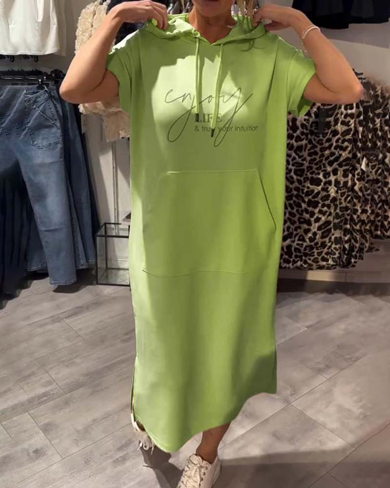 Tannika™ Hooded Midi Sweatdress