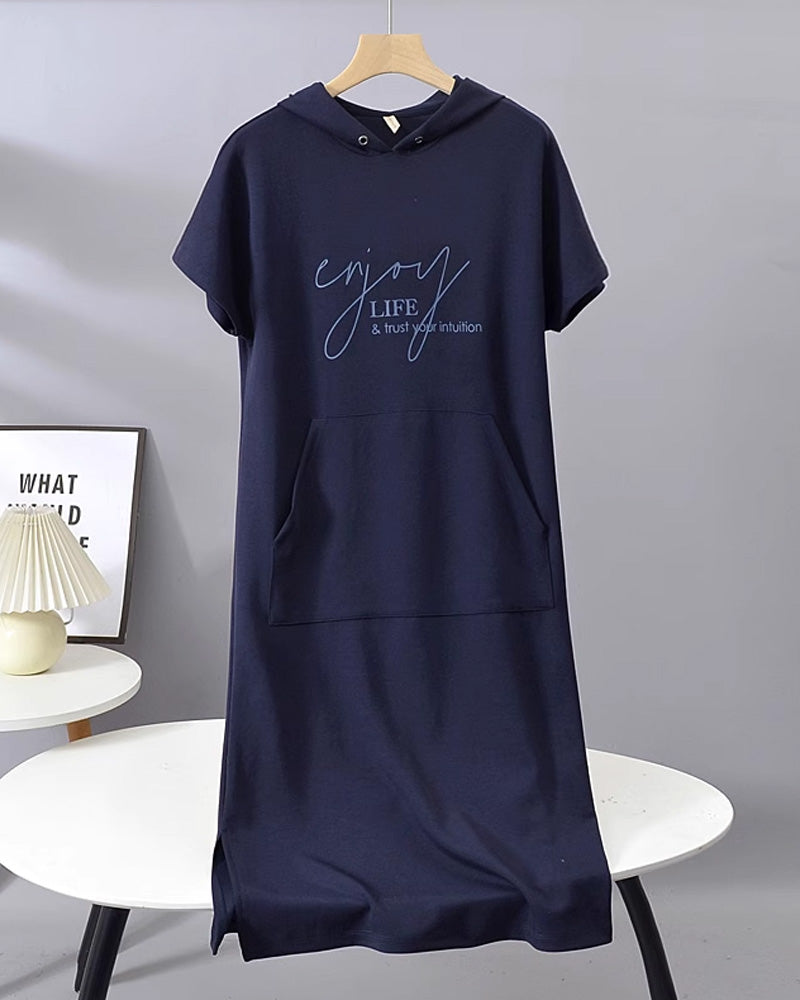 Tannika™ Hooded Midi Sweatdress