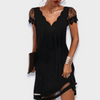 Lunoria™ Lace Accent Mini Dress
