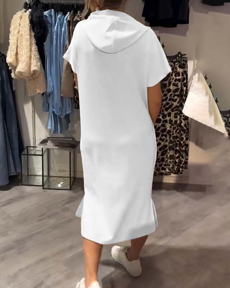 Tannika™ Hooded Midi Sweatdress