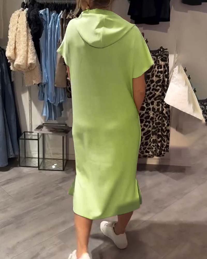 Tannika™ Hooded Midi Sweatdress