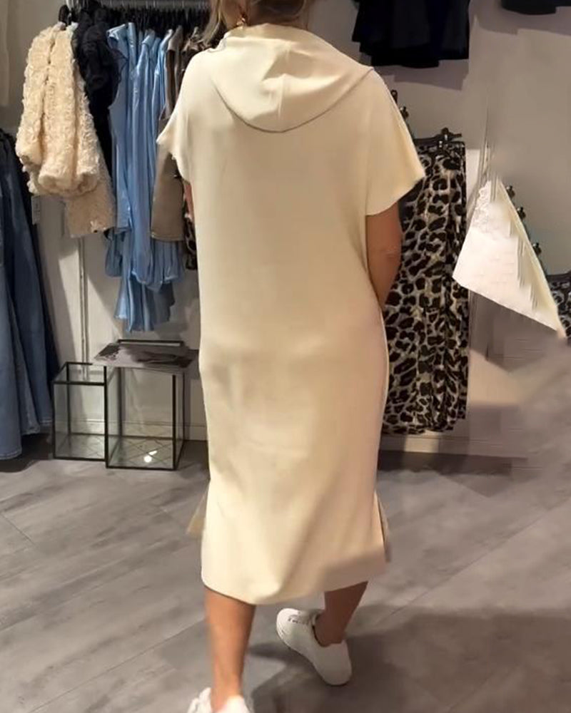Tannika™ Hooded Midi Sweatdress