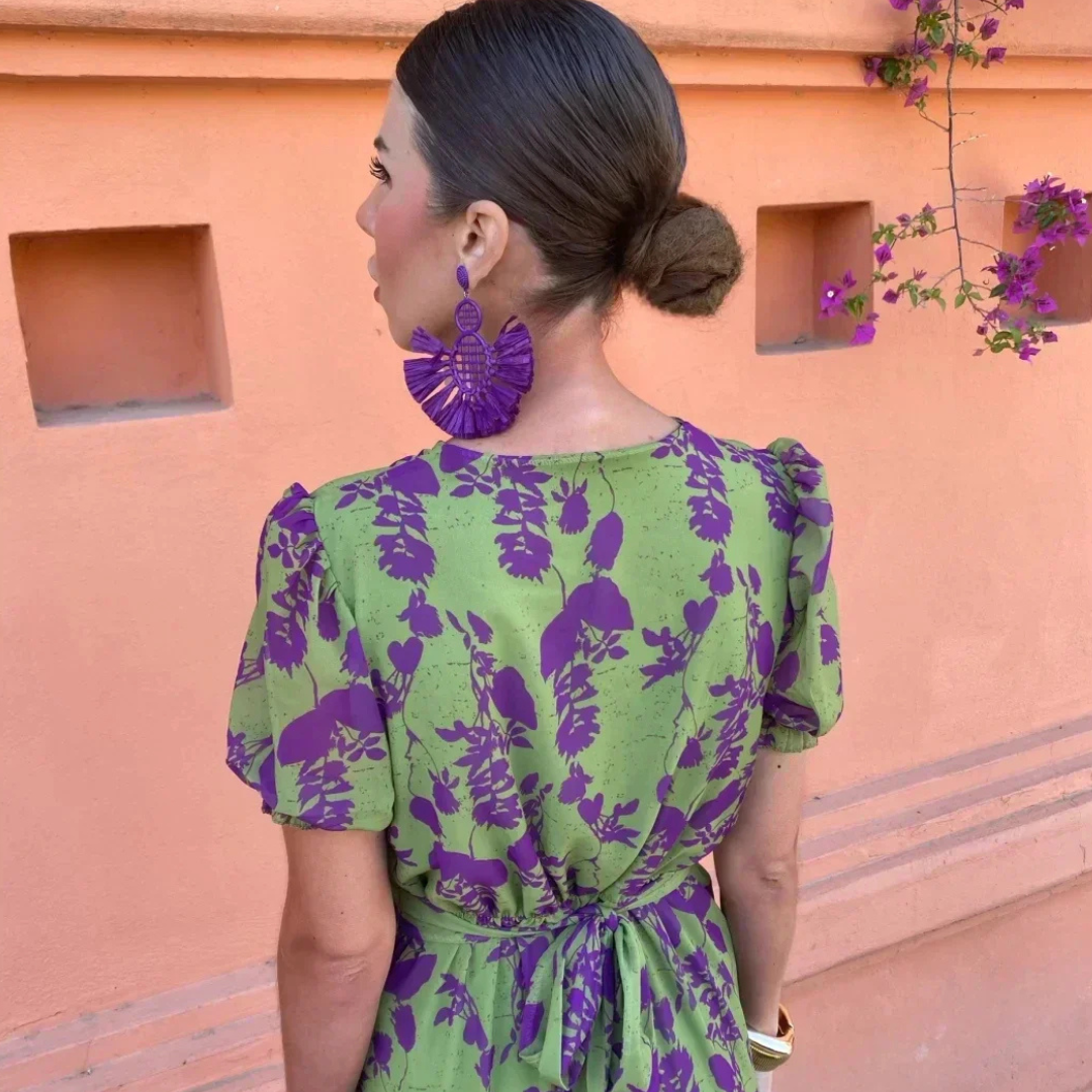 Verity™ Floral Drape Maxi Dress