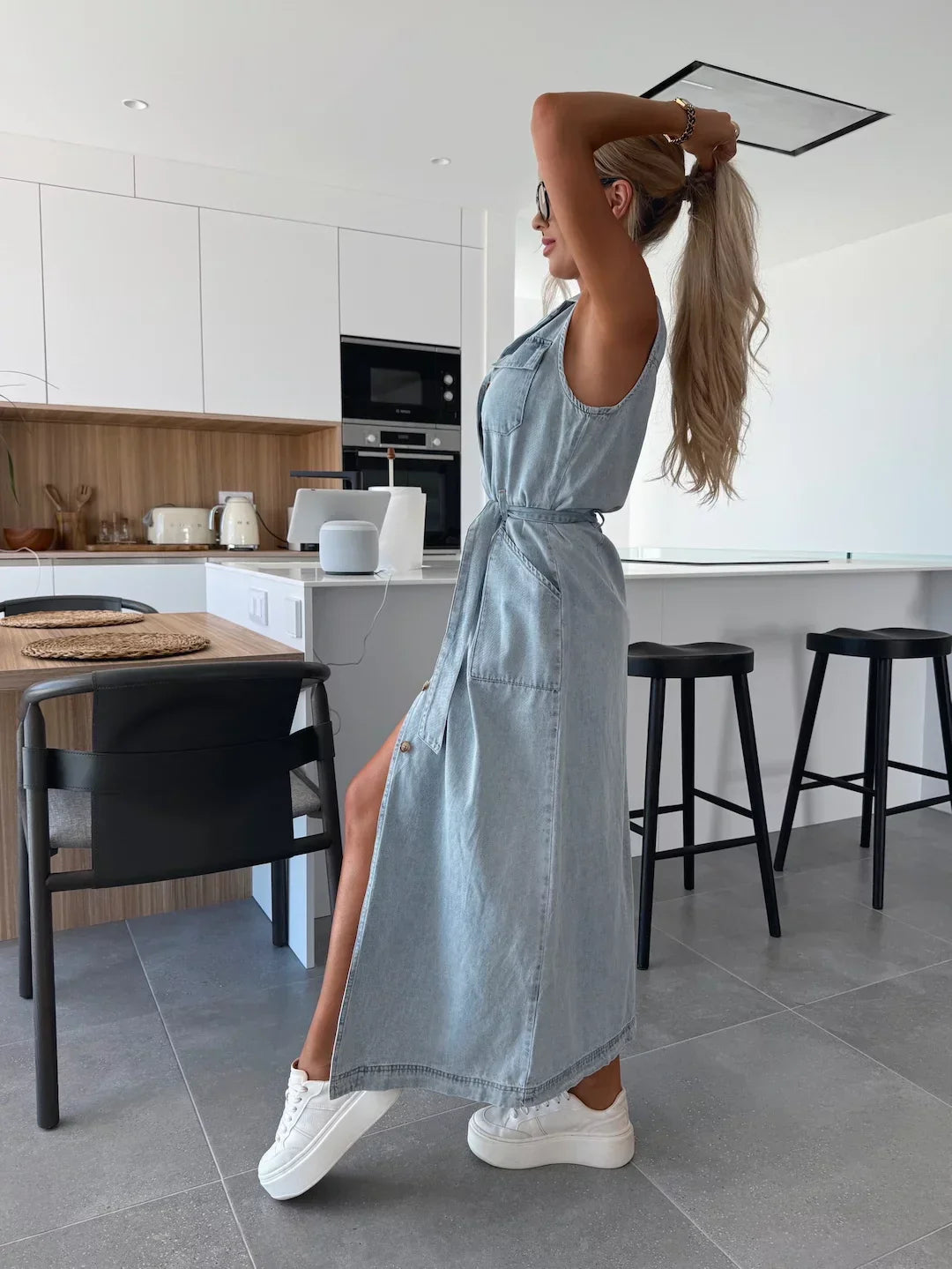 Danvera™ Button-Up Midi Dress