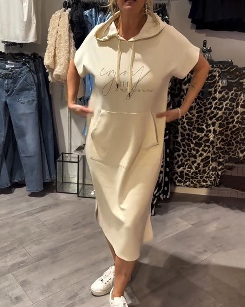 Tannika™ Hooded Midi Sweatdress