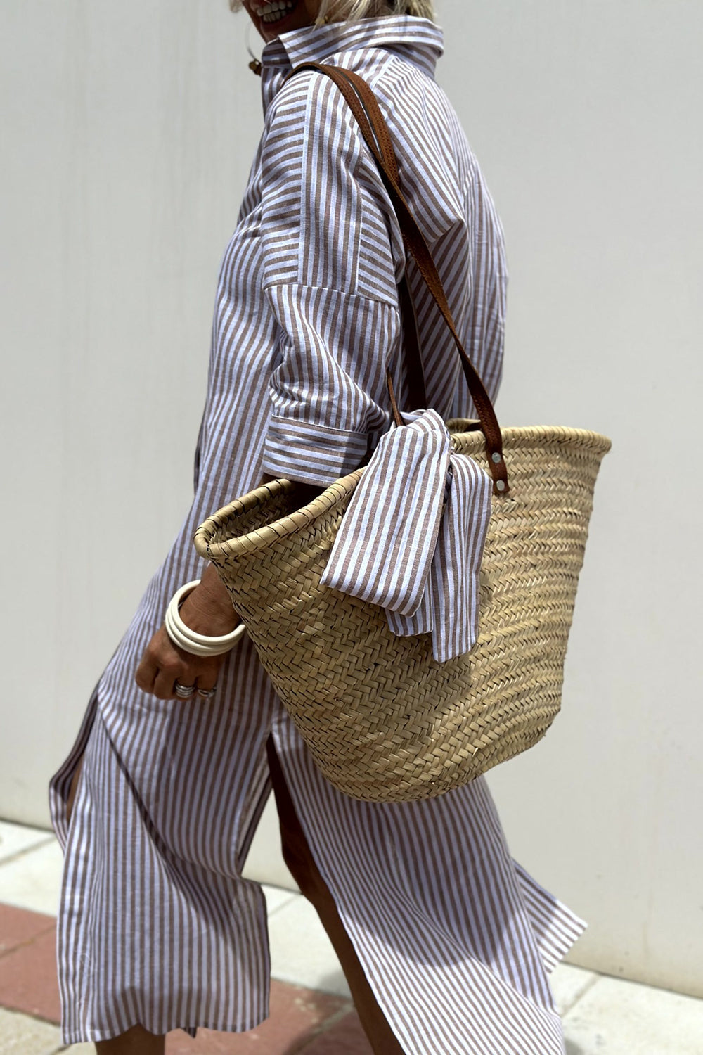 Karyna™ Striped Shirt Dress