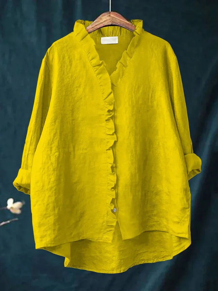 Harriet™ Frill Button Blouse