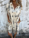 Eliza| Relaxed Short-Sleeved Dress with Loose Fit