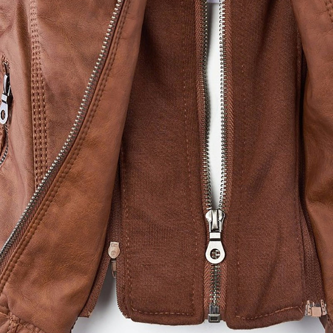 Lexi - Leather Biker Jacket