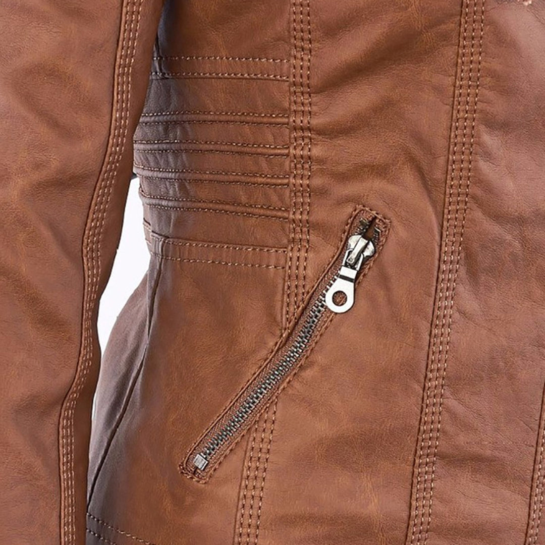 Lexi - Leather Biker Jacket
