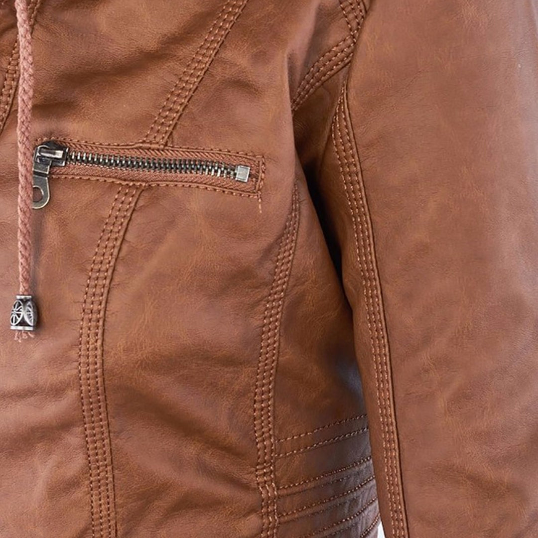 Lexi - Leather Biker Jacket