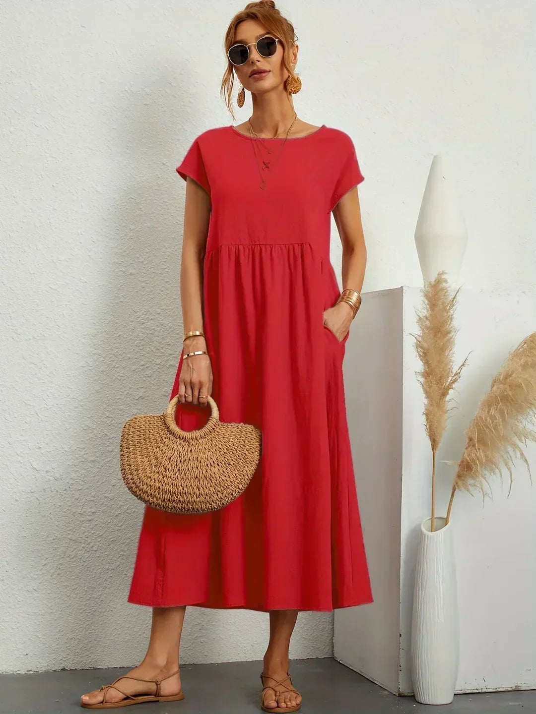 Colette™ Flowy Pocket Midi Dress