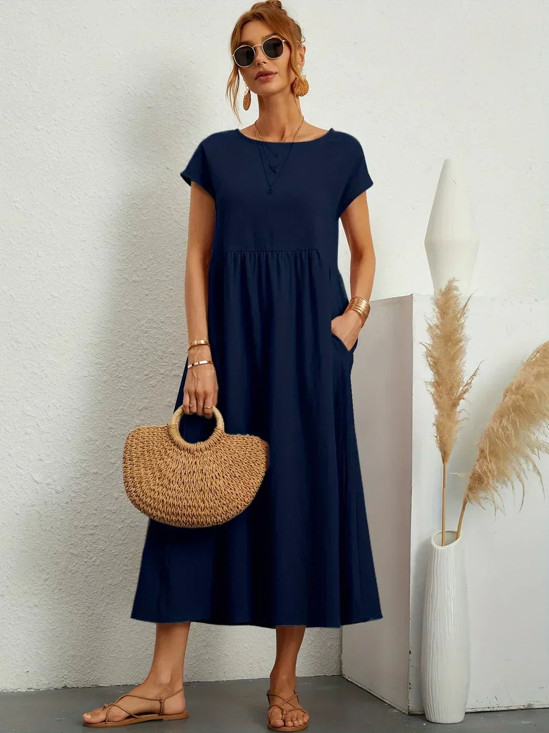 Colette™ Flowy Pocket Midi Dress
