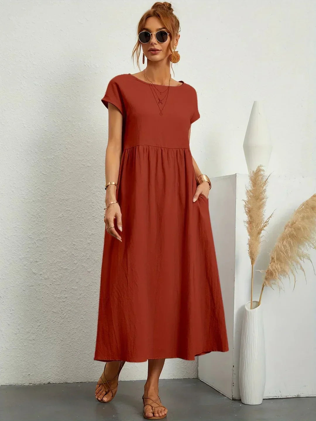 Colette™ Flowy Pocket Midi Dress