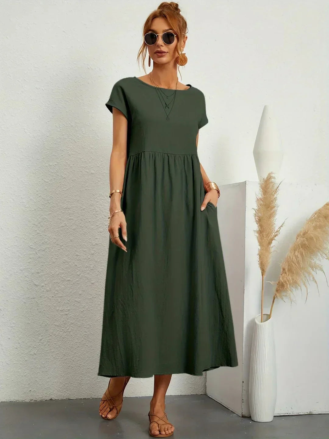 Colette™ Flowy Pocket Midi Dress