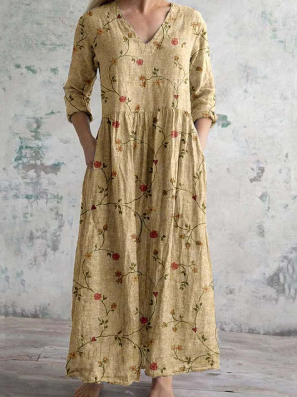 Megan | Maxi Dress With Vintage Floral Print