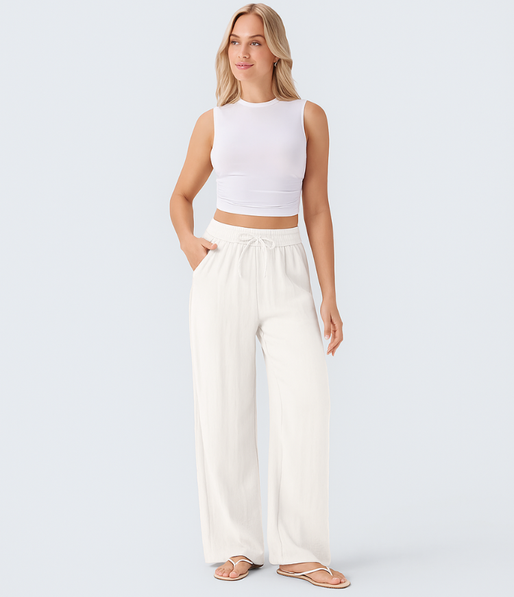 Cameron | Comfortable & Lightweight Linen Trousers with Elegant Legs