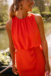 Scarlet™ Side-Slit Midi Dress