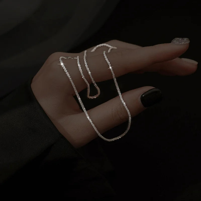 Elise™ Silver Spark Chain and Bracelet Set