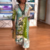Lorraine™ Retro Patchwork Midi Dress