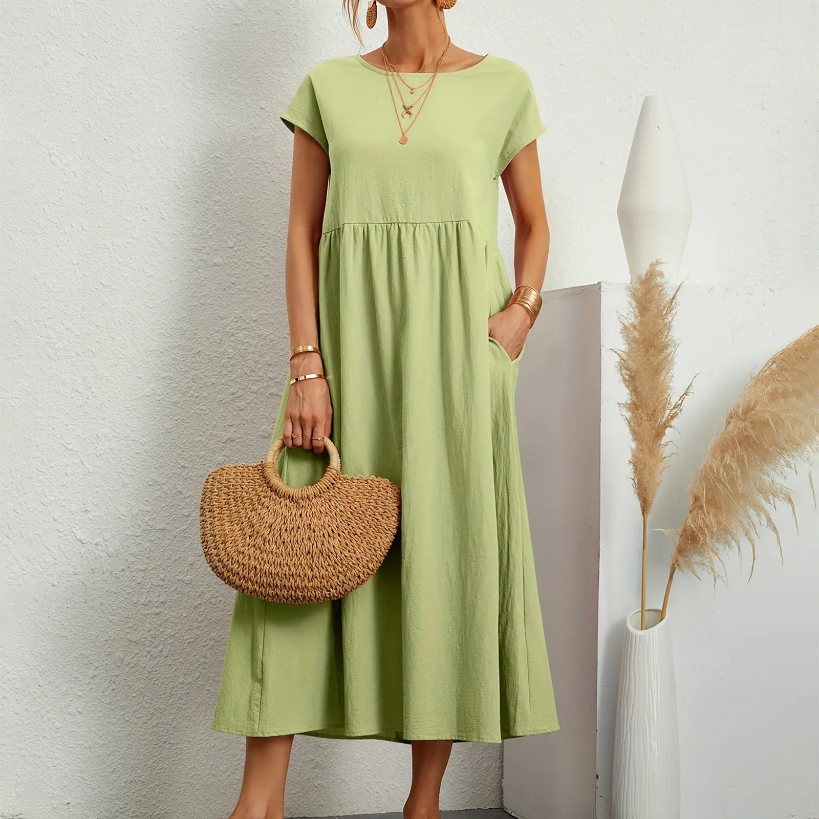 Orla™ Soft Drape Pocket Dress
